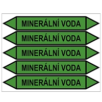 Značení potrubí, minerální voda